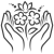 Иконка с руками — символ Lamirra beautyschool и ухода за собой